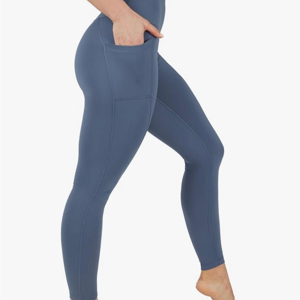 90 Degree By Reflex Slate Blue Leggings